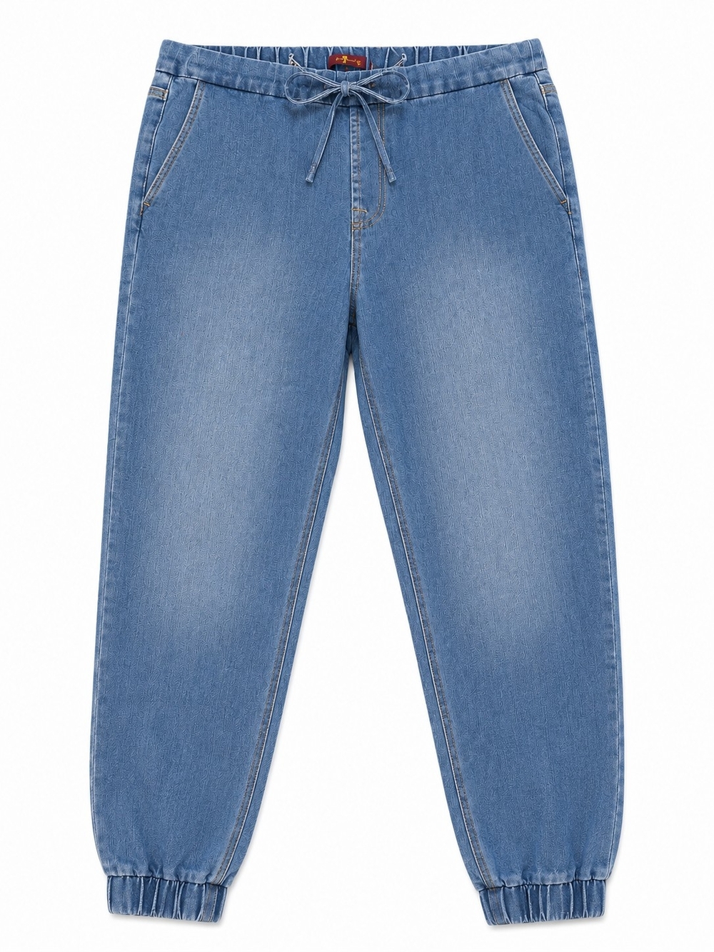 7 For All Mankind Light Blue Cropped Drawstring Ankle Jeans